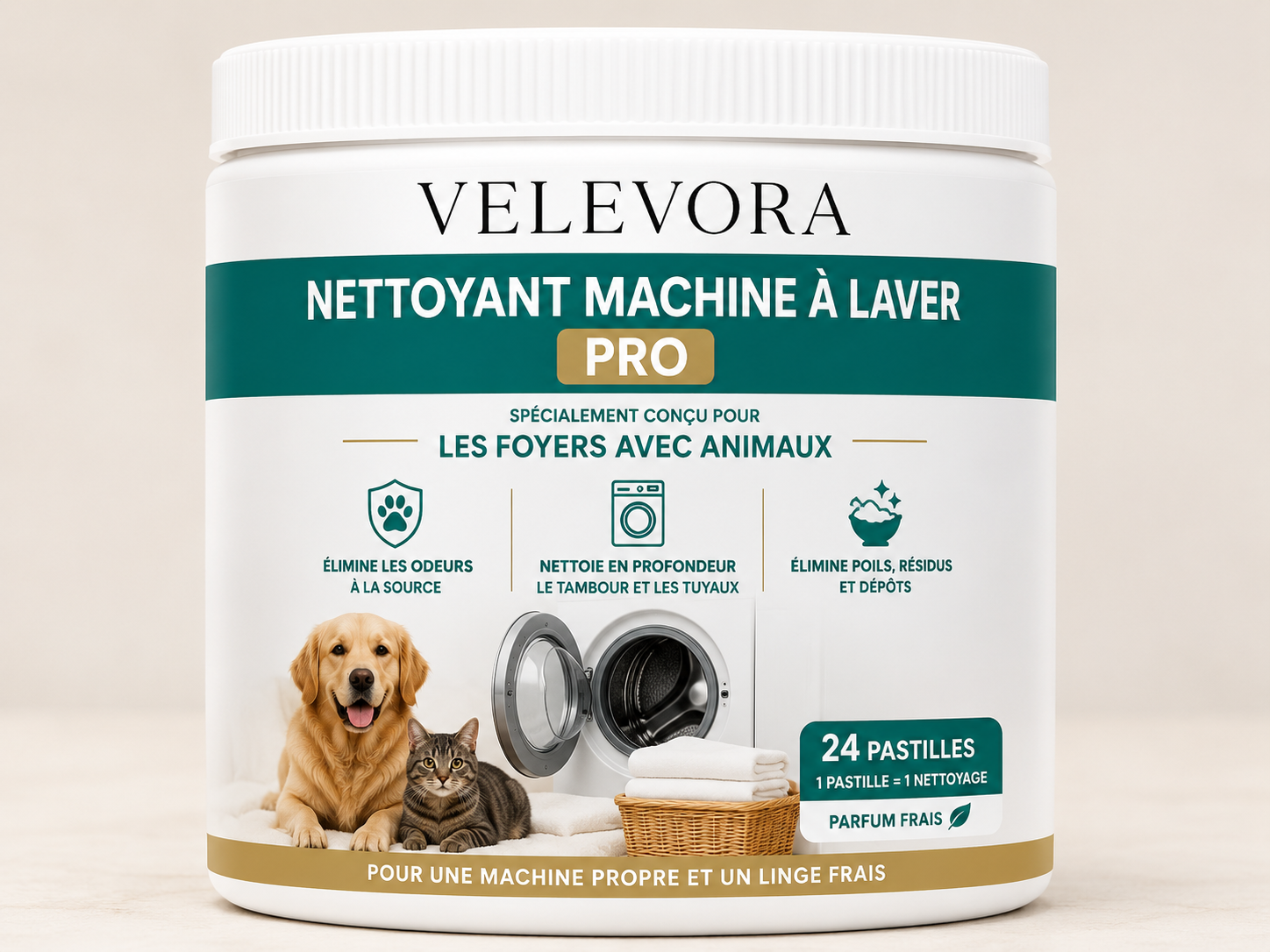 Dissolvant de poils d'animaux pour le linge